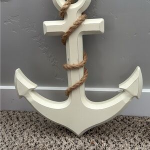 Nautical Cream Anchor Wall Decor